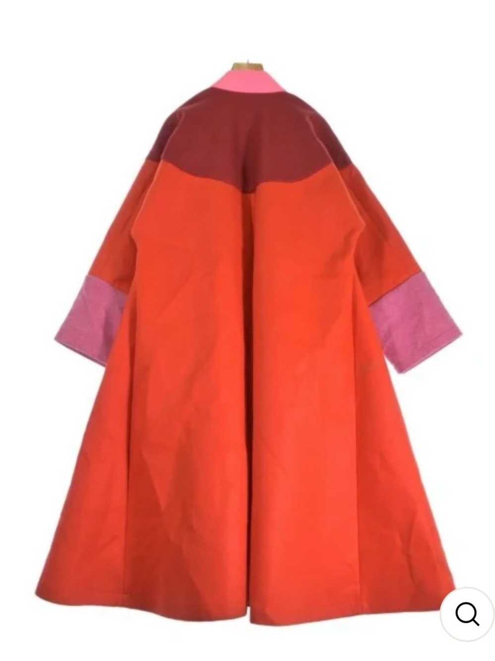 Comme Des Garçons Red and Pink Colorblock Coat - Picture 4 of 11